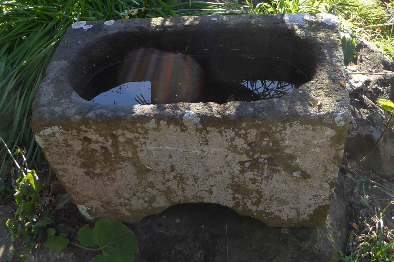 萬福寺の手水石の画像