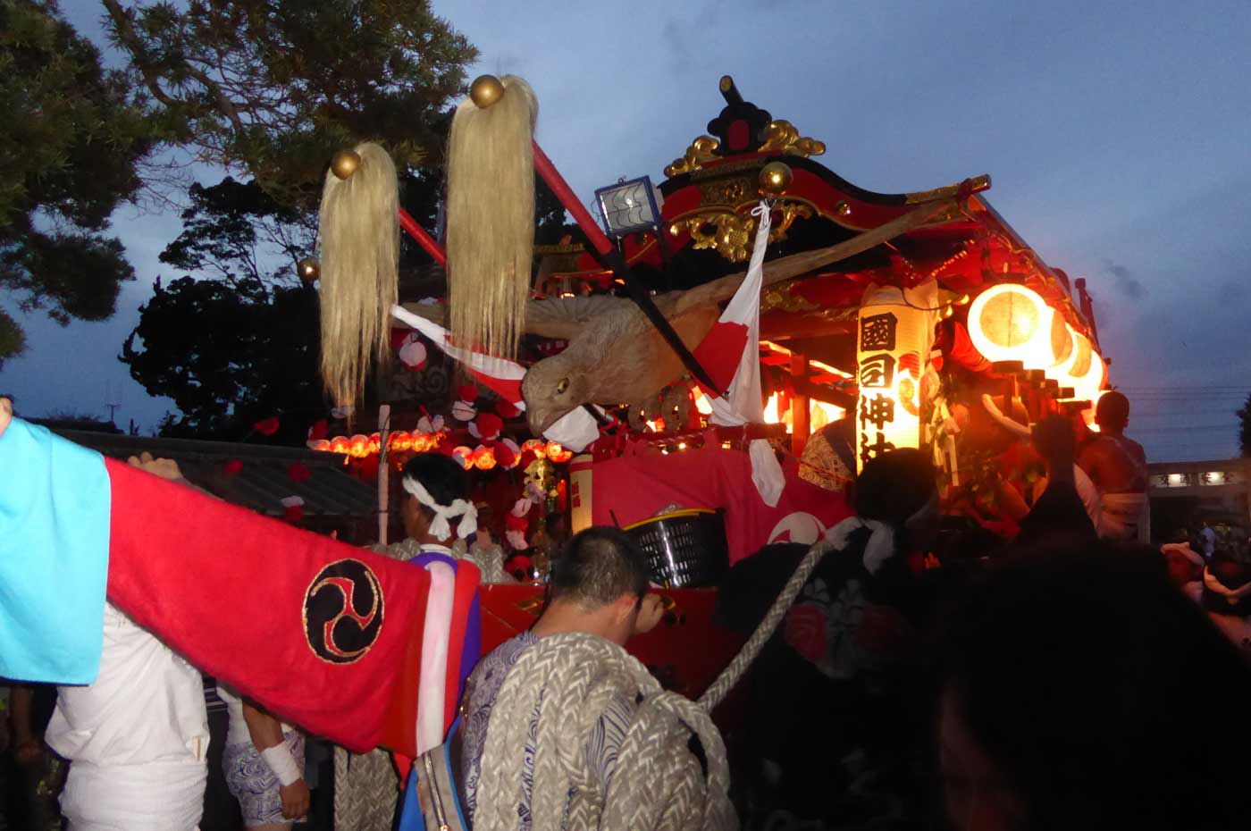 館山の祭り　柏崎　国司神社の御舟