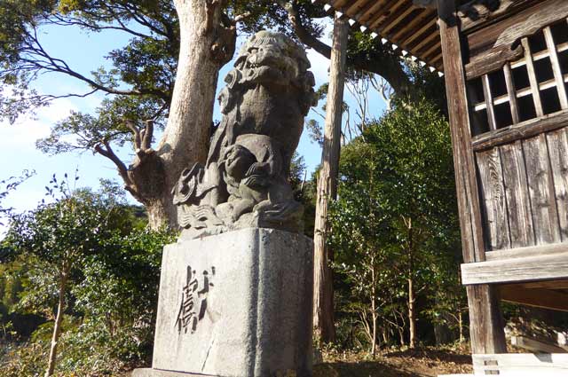 日枝神社の狛犬（左）の画像