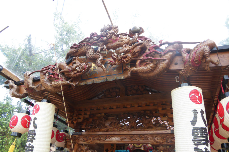竹内　八雲神社の屋台の彫刻