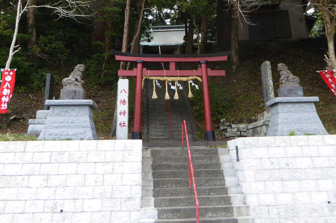 安馬谷八幡神社の鳥居
