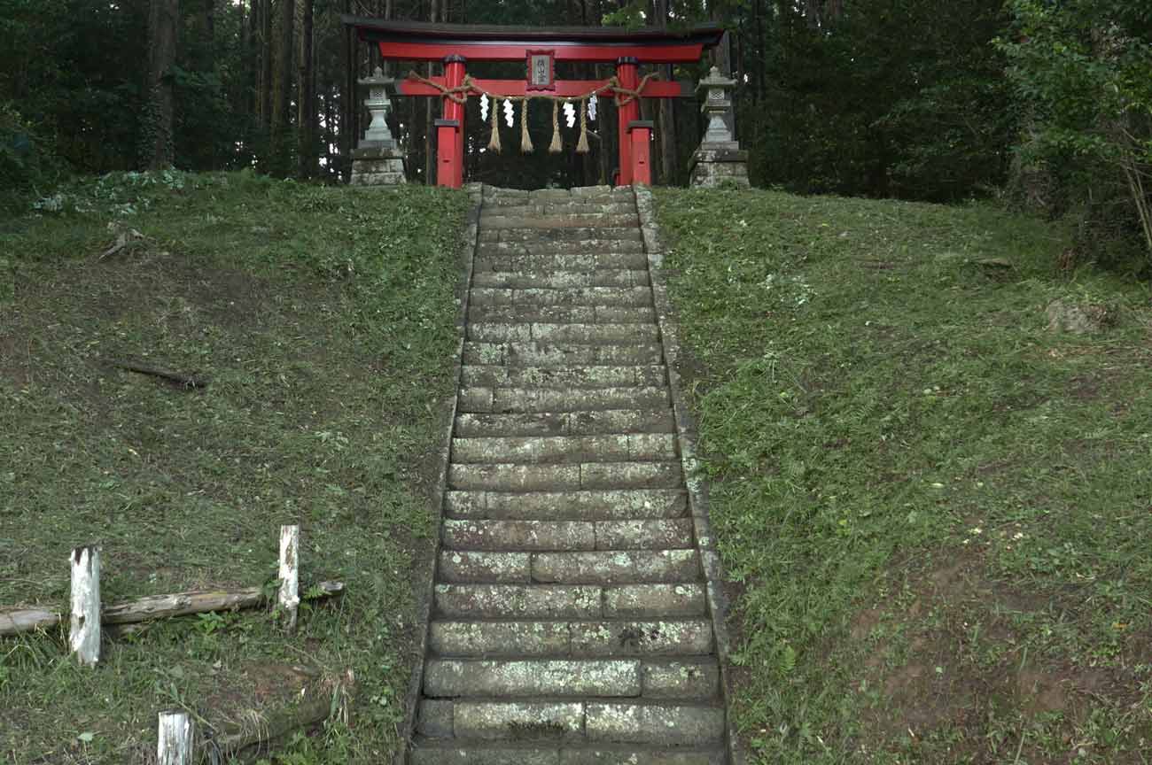 横山神社参道の画像