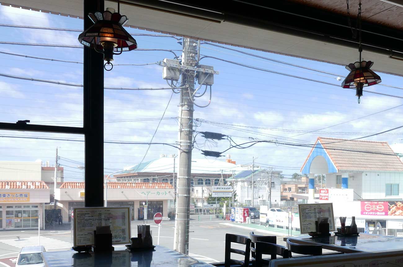 店内からの眺め