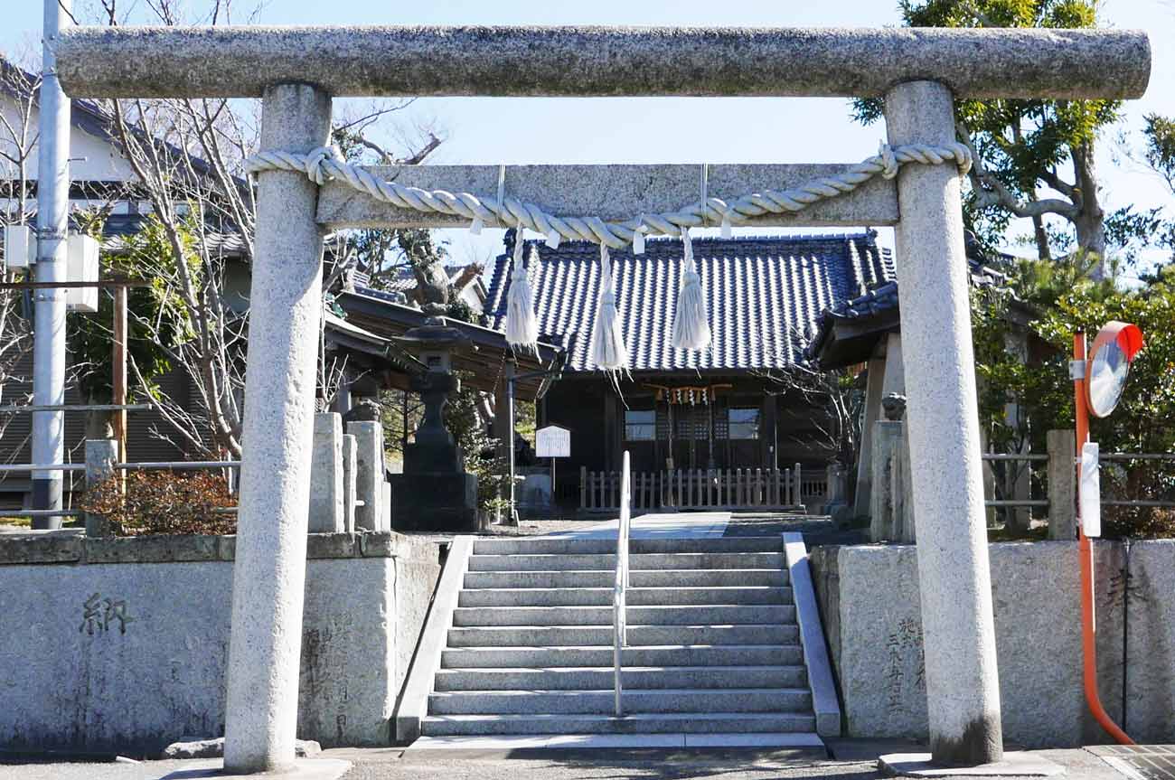 神明神社の参道入口