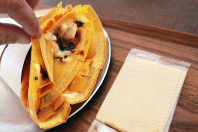 贅沢ハムチーズクレープ