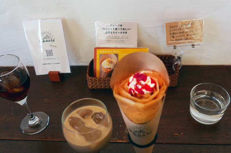 フランボワーズのクレープ