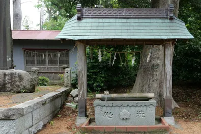 上諏訪神社の手水舎と手水鉢
