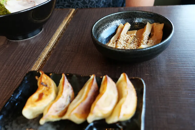 餃子とおつまみメンマ