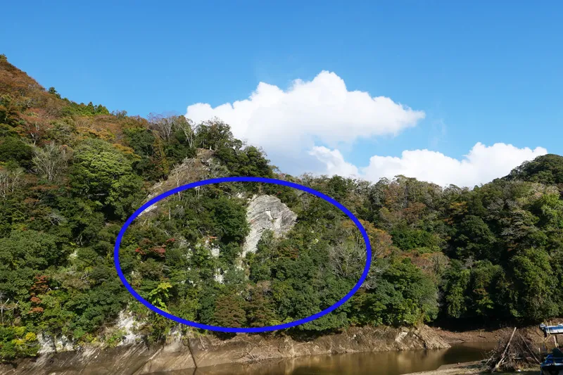 三島ダム入口付近からの風景