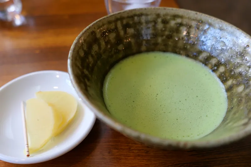 抹茶と沢庵