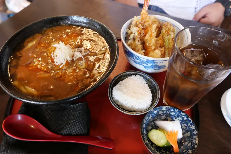 多吉タンタンうどんとミニ天丼