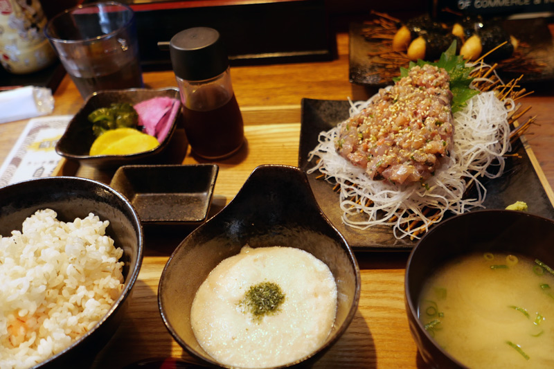 自然薯なめろう御膳