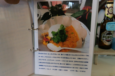 メニュー(ピッカンテカレー)