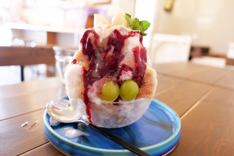 自家製シロップのかき氷
