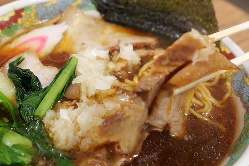 チャーシューのアップ