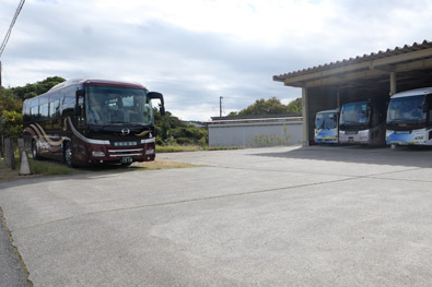 館山カントリークラブの駐車場