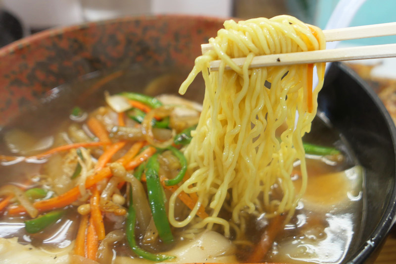 細くてコシがあるメン