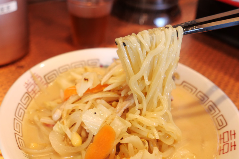 ちゃんぽんの麺アップ