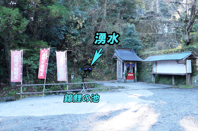 湧き水と御堂