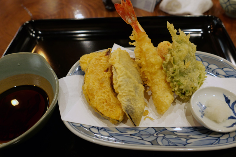 蕎麦御膳の天ぷら
