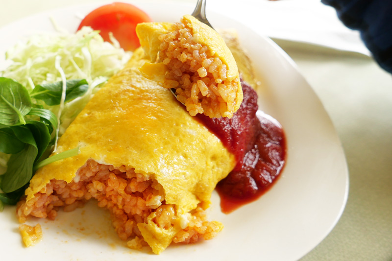 中のチキンライス