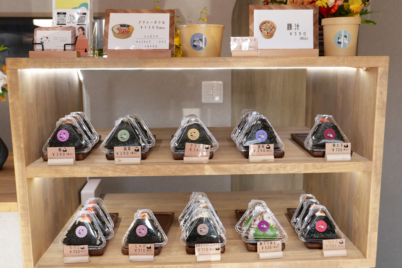 販売中のおにぎり