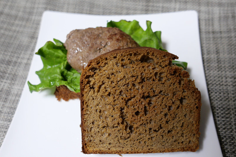 ハンバーグのサンドイッチ