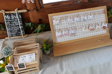 貝殻で作ったピアス