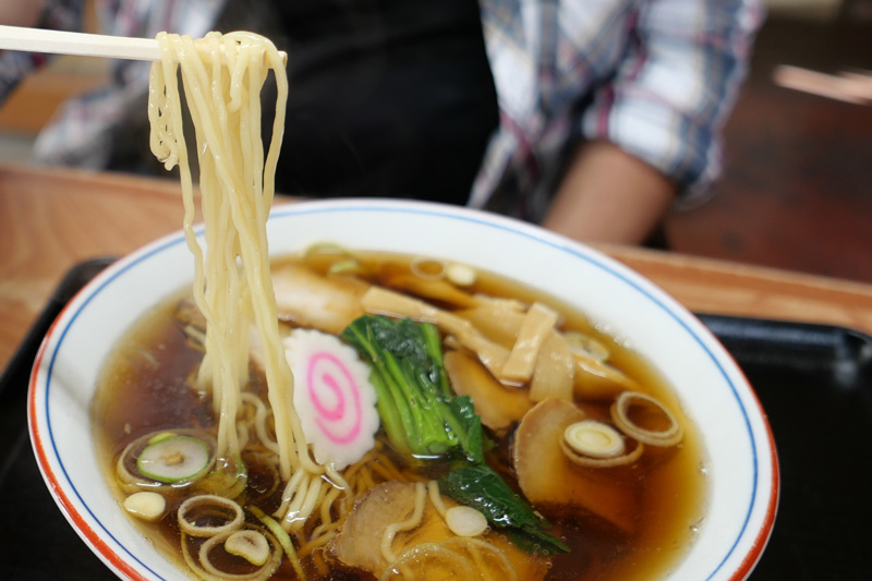 麺のアップ