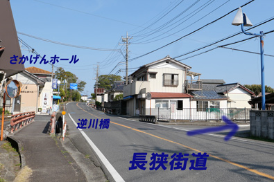 長狭街道の入口