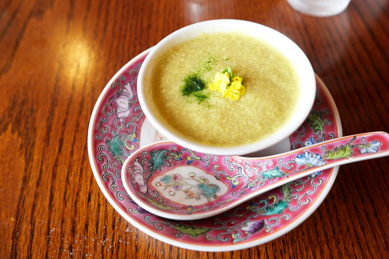 春キャベツと新玉ネギのすり流し