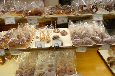 菓子パンのコーナー
