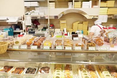 焼き菓子のコーナー