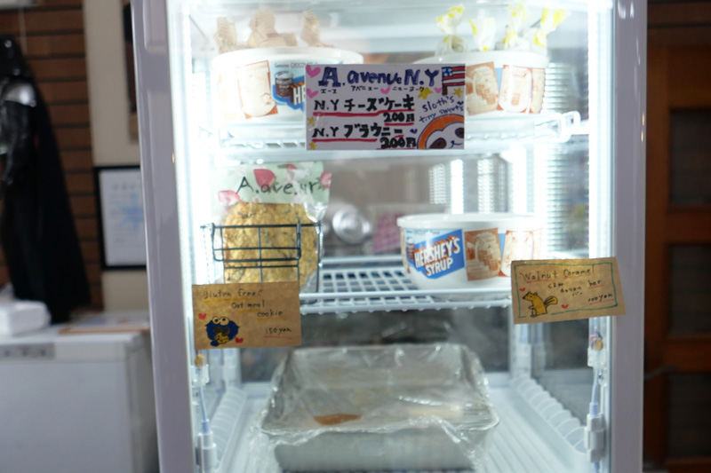 スイーツのショーケース