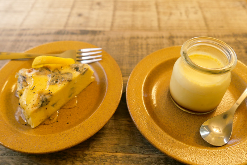 ゴルゴンゾーラチーズケーキ／チェルキオプリン