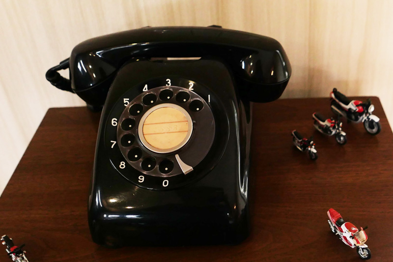 懐かしい黒電話