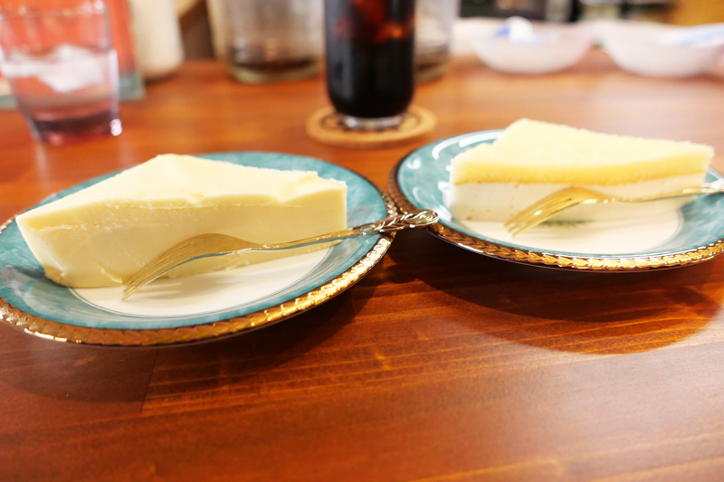 チーズケーキとレモンチーズ