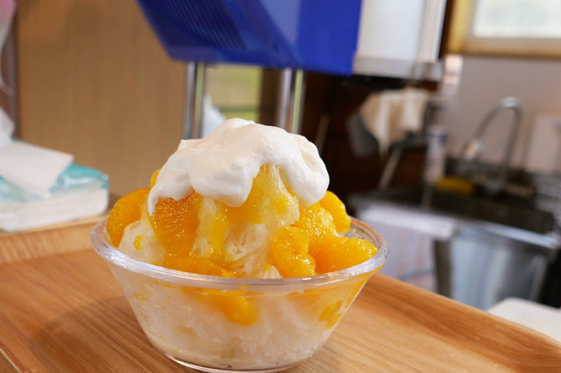 伊予柑ミルク＋白玉