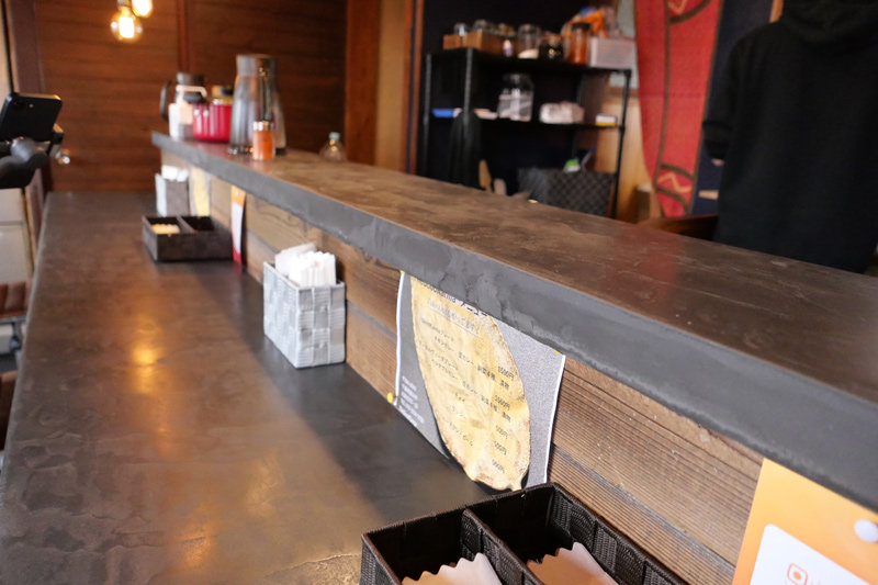 店内カウンター席