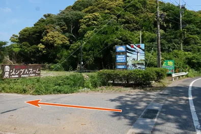 館山白浜線の入口