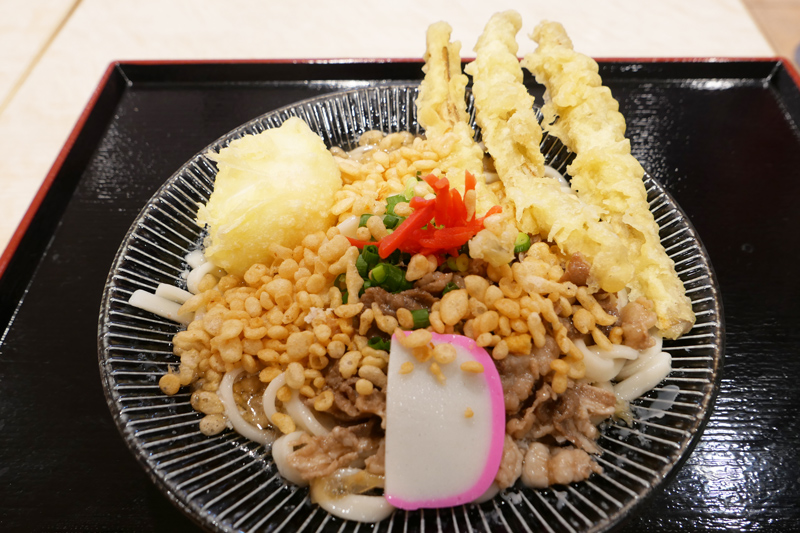 肉ごぼたま天ぶっかけ