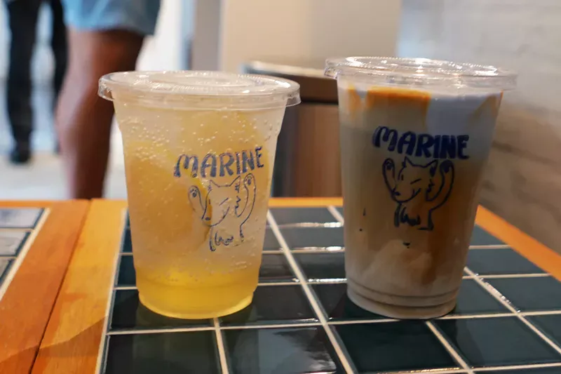 LemonadeとMARINE Latte