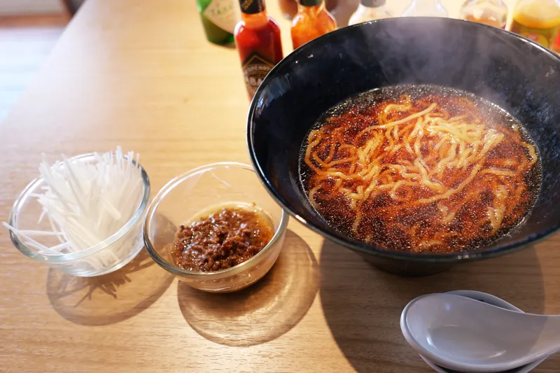 素ラーメン＋白髪ネギ＋肉味噌