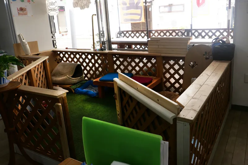 店内のドッグラン