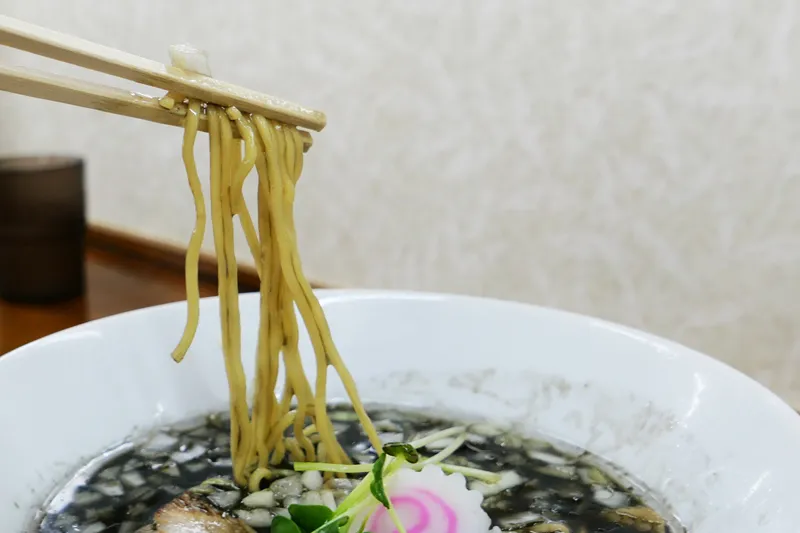 麺のアップ